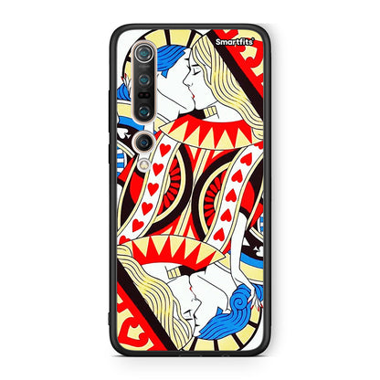 Xiaomi Mi 10 Card Love θήκη από τη Smartfits με σχέδιο στο πίσω μέρος και μαύρο περίβλημα | Smartphone case with colorful back and black bezels by Smartfits