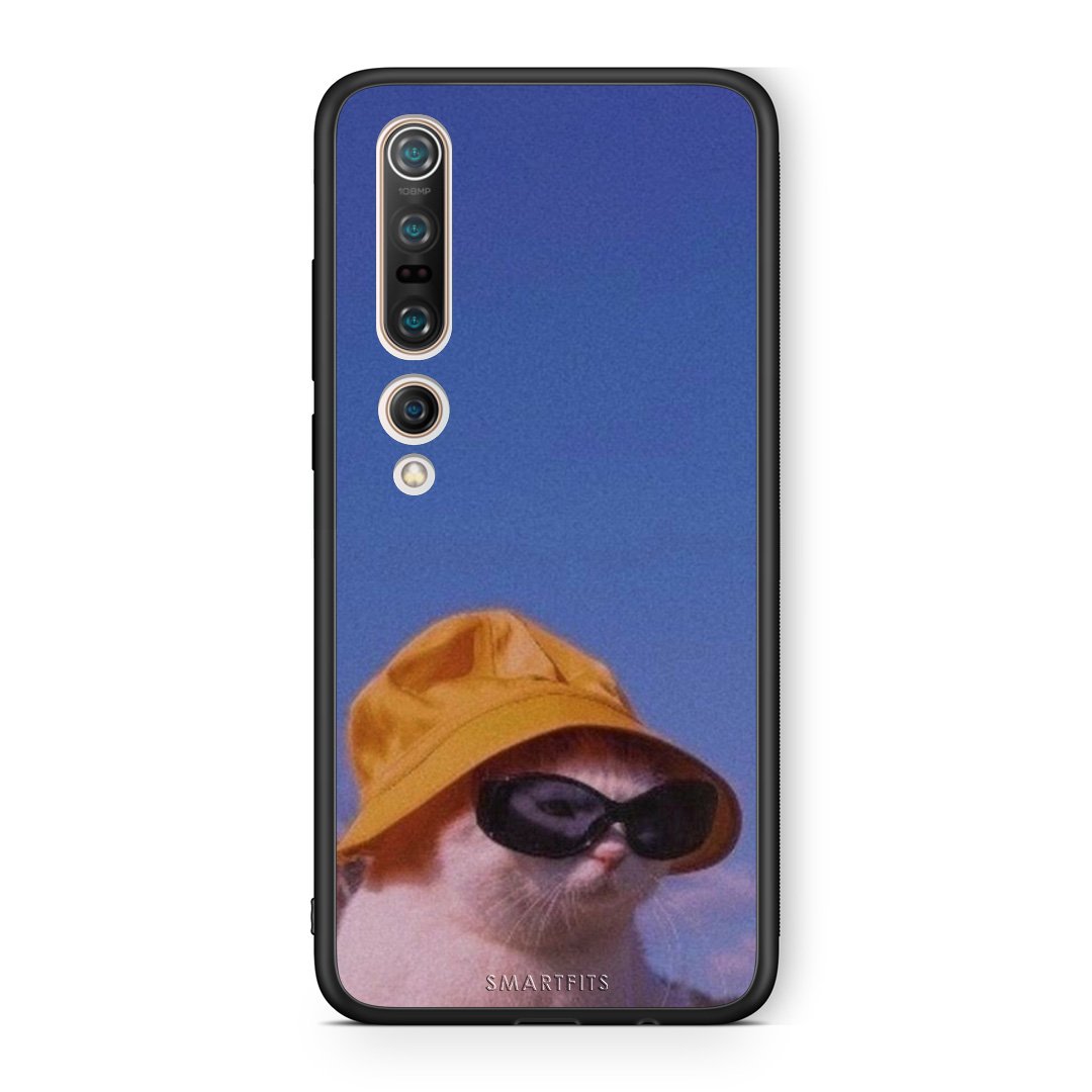 Xiaomi Mi 10 Pro Cat Diva θήκη από τη Smartfits με σχέδιο στο πίσω μέρος και μαύρο περίβλημα | Smartphone case with colorful back and black bezels by Smartfits