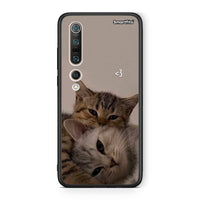 Thumbnail for Xiaomi Mi 10 Pro Cats In Love Θήκη από τη Smartfits με σχέδιο στο πίσω μέρος και μαύρο περίβλημα | Smartphone case with colorful back and black bezels by Smartfits