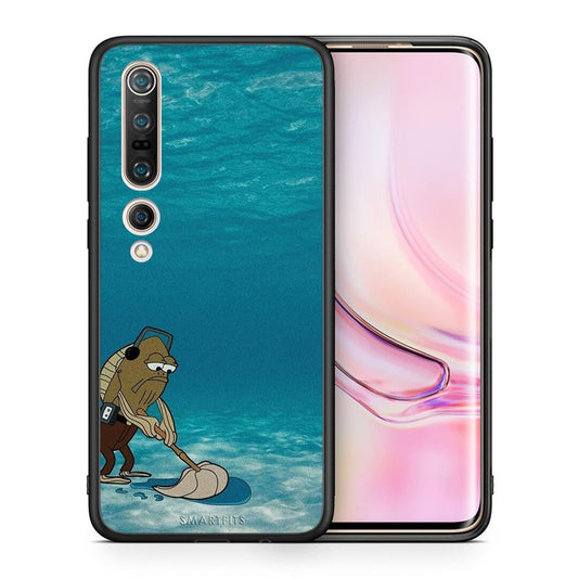 Θήκη Xiaomi Mi 10 Clean The Ocean από τη Smartfits με σχέδιο στο πίσω μέρος και μαύρο περίβλημα | Xiaomi Mi 10 Clean The Ocean case with colorful back and black bezels