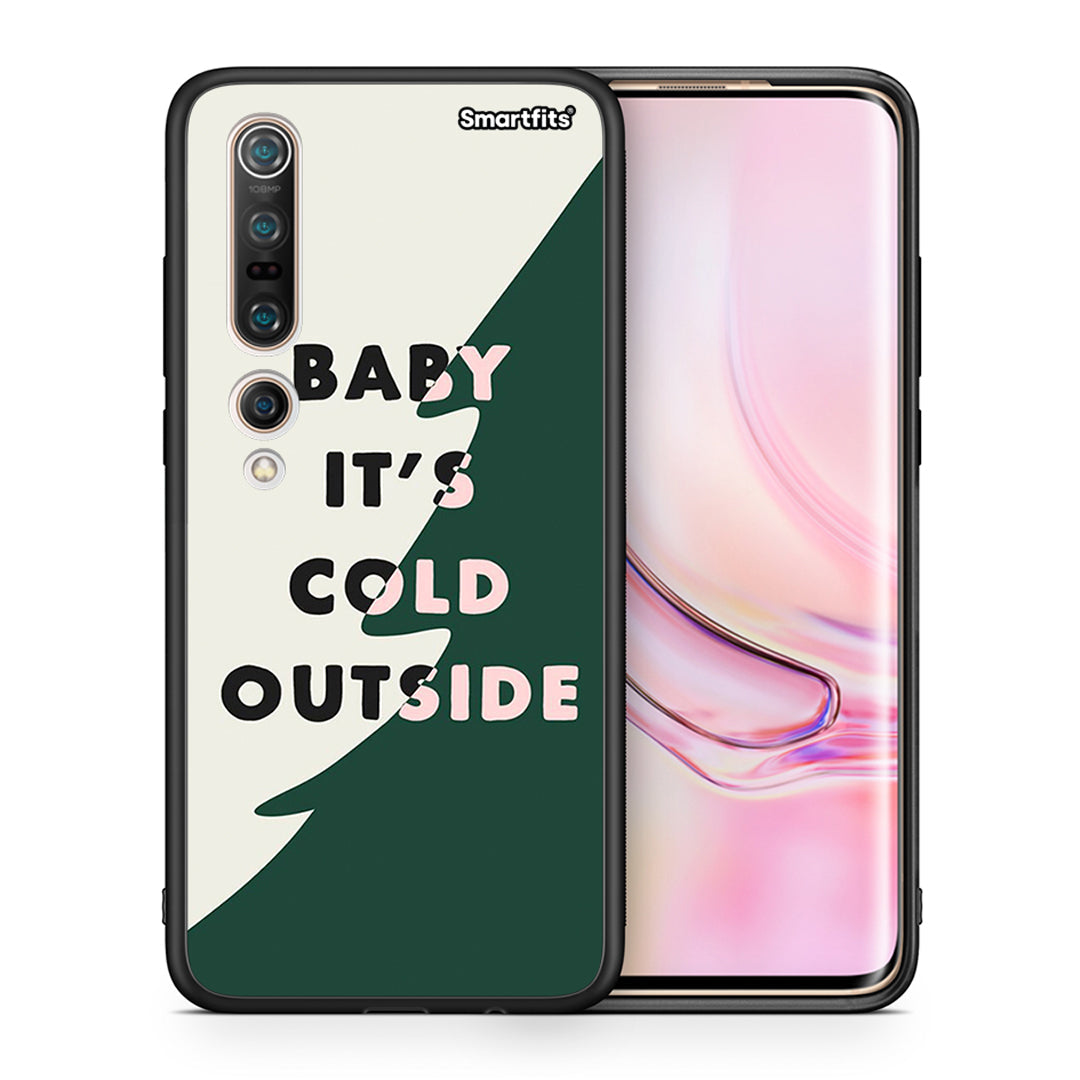 Θήκη Xiaomi Mi 10 Pro Cold Outside από τη Smartfits με σχέδιο στο πίσω μέρος και μαύρο περίβλημα | Xiaomi Mi 10 Pro Cold Outside case with colorful back and black bezels