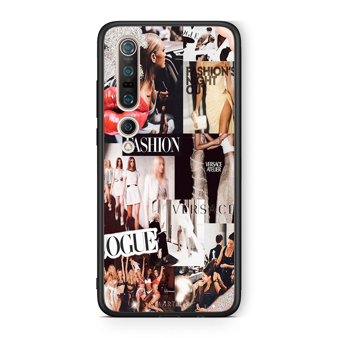 Xiaomi Mi 10 Pro Collage Fashion Θήκη Αγίου Βαλεντίνου από τη Smartfits με σχέδιο στο πίσω μέρος και μαύρο περίβλημα | Smartphone case with colorful back and black bezels by Smartfits