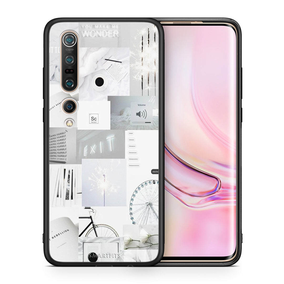 Θήκη Αγίου Βαλεντίνου Xiaomi Mi 10 Pro Collage Make Me Wonder από τη Smartfits με σχέδιο στο πίσω μέρος και μαύρο περίβλημα | Xiaomi Mi 10 Pro Collage Make Me Wonder case with colorful back and black bezels