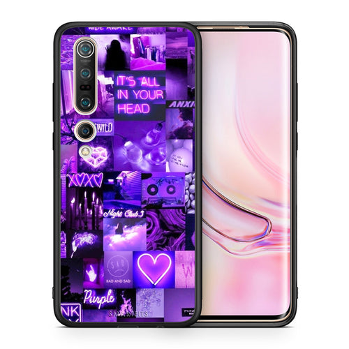 Θήκη Αγίου Βαλεντίνου Xiaomi Mi 10 Collage Stay Wild από τη Smartfits με σχέδιο στο πίσω μέρος και μαύρο περίβλημα | Xiaomi Mi 10 Collage Stay Wild case with colorful back and black bezels