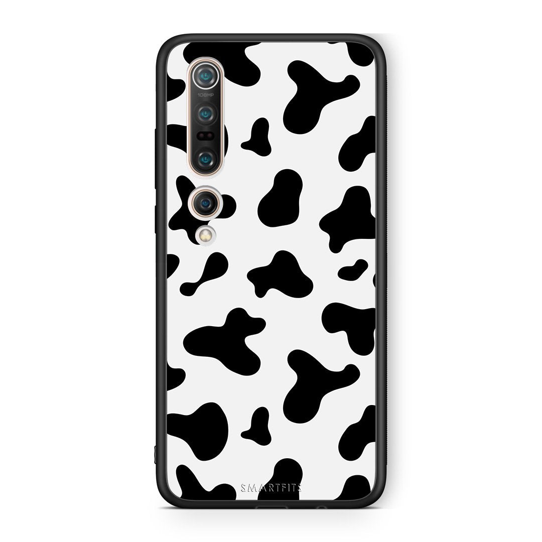 Xiaomi Mi 10 Pro Cow Print θήκη από τη Smartfits με σχέδιο στο πίσω μέρος και μαύρο περίβλημα | Smartphone case with colorful back and black bezels by Smartfits