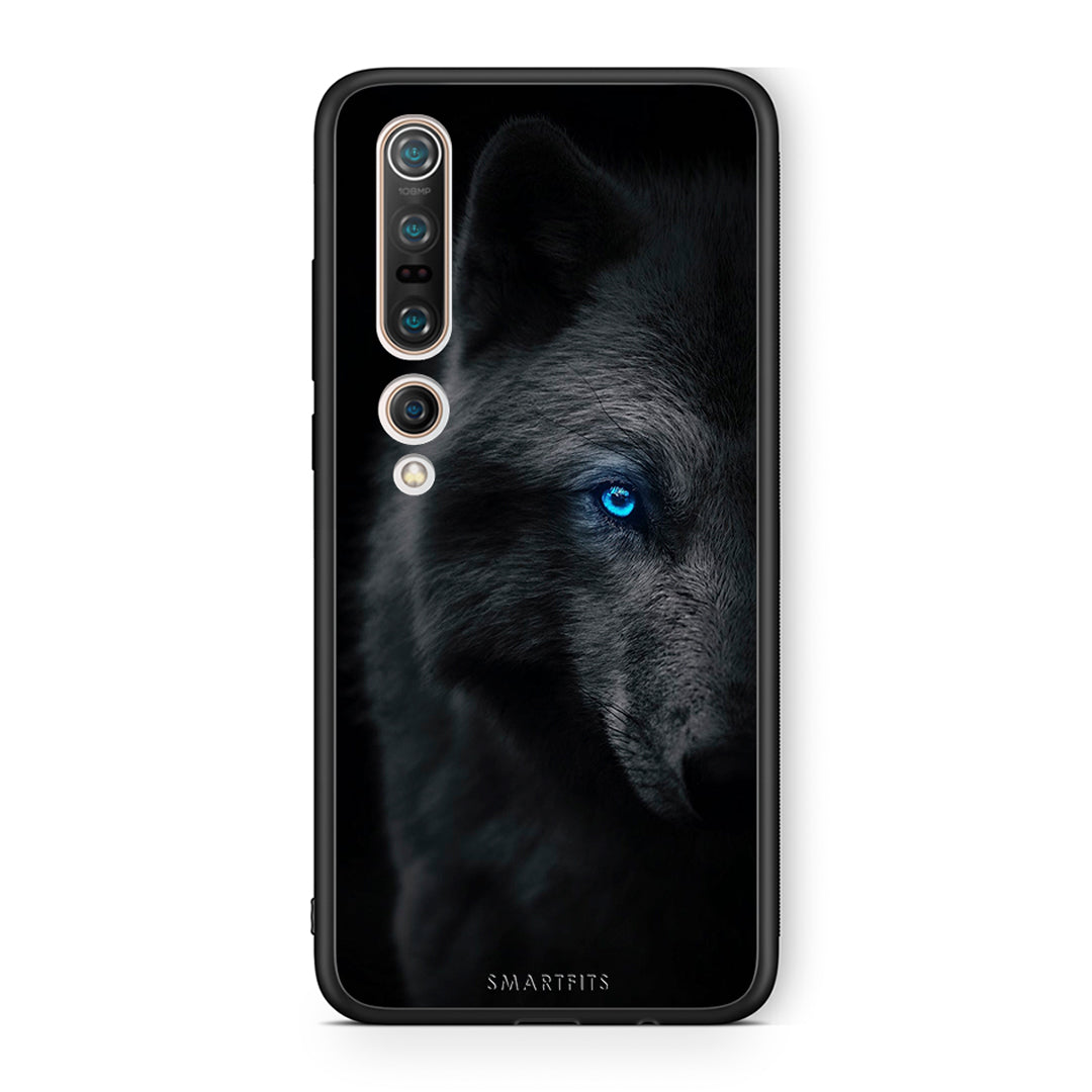 Xiaomi Mi 10 Pro Dark Wolf θήκη από τη Smartfits με σχέδιο στο πίσω μέρος και μαύρο περίβλημα | Smartphone case with colorful back and black bezels by Smartfits