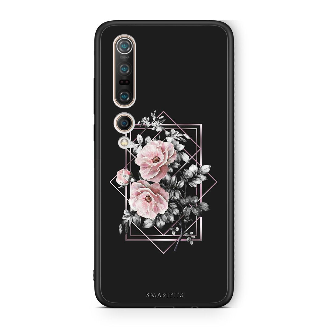 4 - Xiaomi Mi 10 Pro Frame Flower case, cover, bumper
