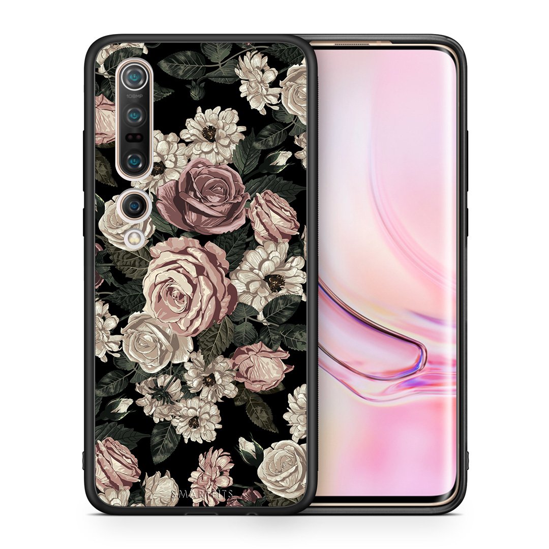 Θήκη Xiaomi Mi 10 Pro Wild Roses Flower από τη Smartfits με σχέδιο στο πίσω μέρος και μαύρο περίβλημα | Xiaomi Mi 10 Pro Wild Roses Flower case with colorful back and black bezels