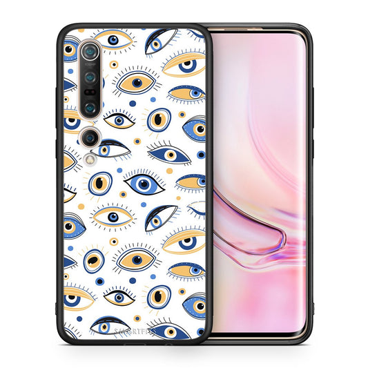 Θήκη Xiaomi Mi 10 Pro Ftou Ftou από τη Smartfits με σχέδιο στο πίσω μέρος και μαύρο περίβλημα | Xiaomi Mi 10 Pro Ftou Ftou case with colorful back and black bezels