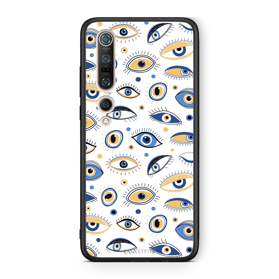 Xiaomi Mi 10 Ftou Ftou θήκη από τη Smartfits με σχέδιο στο πίσω μέρος και μαύρο περίβλημα | Smartphone case with colorful back and black bezels by Smartfits