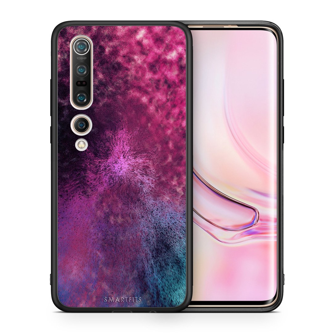 Θήκη Xiaomi Mi 10 Pro Aurora Galaxy από τη Smartfits με σχέδιο στο πίσω μέρος και μαύρο περίβλημα | Xiaomi Mi 10 Pro Aurora Galaxy case with colorful back and black bezels