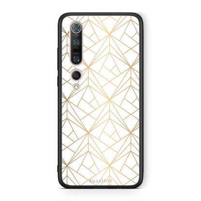 111 - Xiaomi Mi 10 Pro  Luxury White Geometric case, cover, bumper
