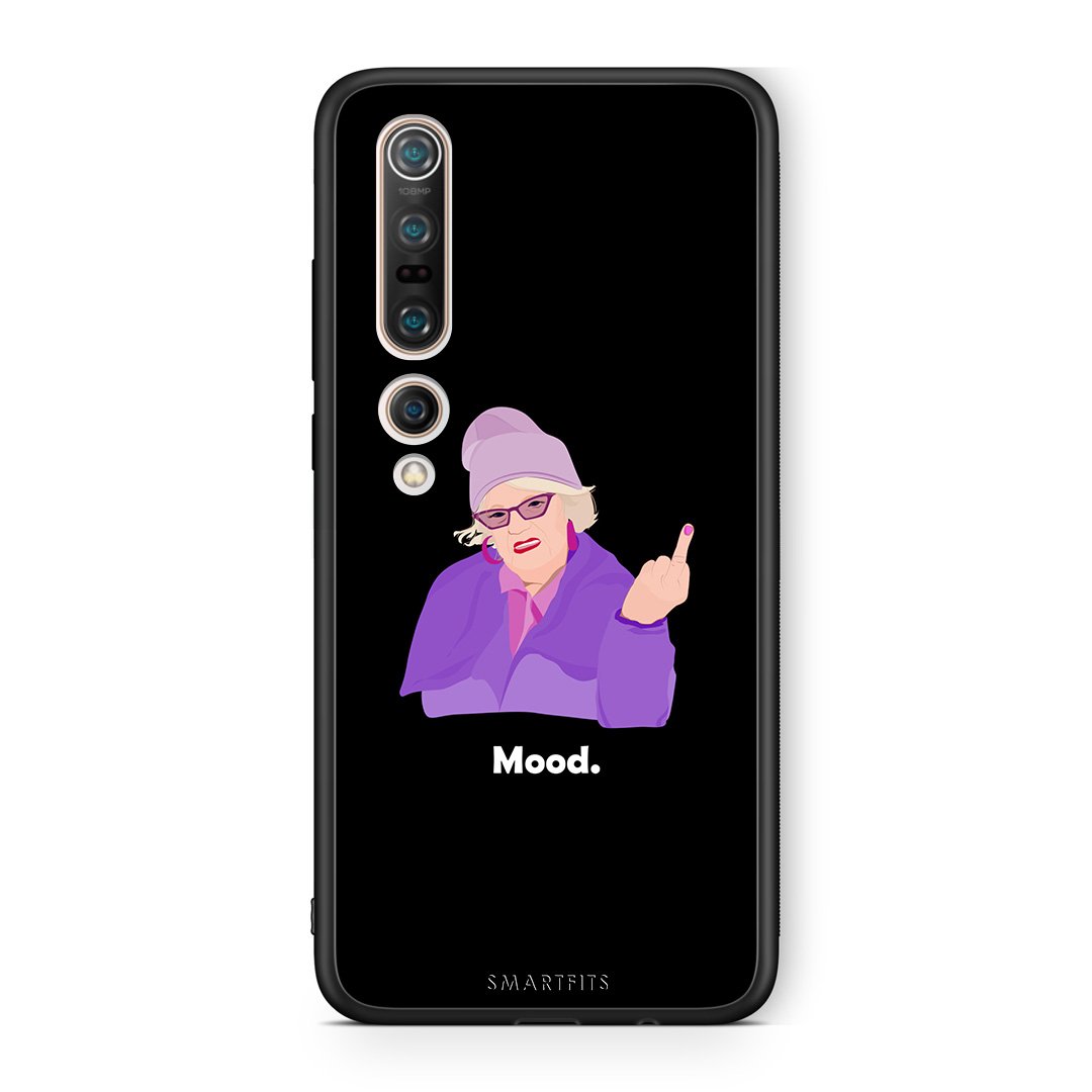 Xiaomi Mi 10 Grandma Mood Black θήκη από τη Smartfits με σχέδιο στο πίσω μέρος και μαύρο περίβλημα | Smartphone case with colorful back and black bezels by Smartfits