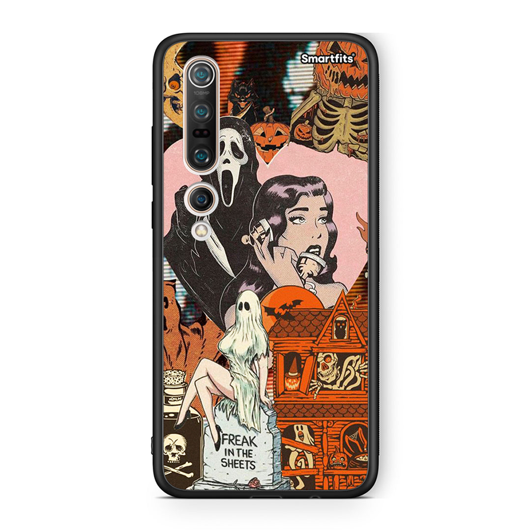 Xiaomi Mi 10 Pro Halloween Collage Θήκη από τη Smartfits με σχέδιο στο πίσω μέρος και μαύρο περίβλημα | Smartphone case with colorful back and black bezels by Smartfits