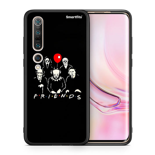 Θήκη Xiaomi Mi 10 Halloween Friends από τη Smartfits με σχέδιο στο πίσω μέρος και μαύρο περίβλημα | Xiaomi Mi 10 Halloween Friends case with colorful back and black bezels