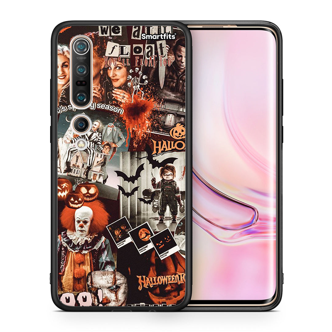 Θήκη Xiaomi Mi 10 Halloween Spooky Season από τη Smartfits με σχέδιο στο πίσω μέρος και μαύρο περίβλημα | Xiaomi Mi 10 Halloween Spooky Season case with colorful back and black bezels