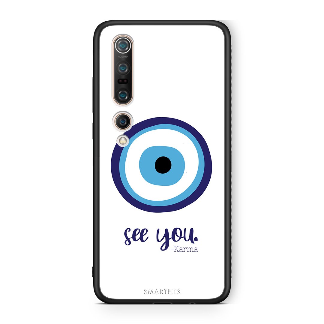 Xiaomi Mi 10 Karma Says θήκη από τη Smartfits με σχέδιο στο πίσω μέρος και μαύρο περίβλημα | Smartphone case with colorful back and black bezels by Smartfits