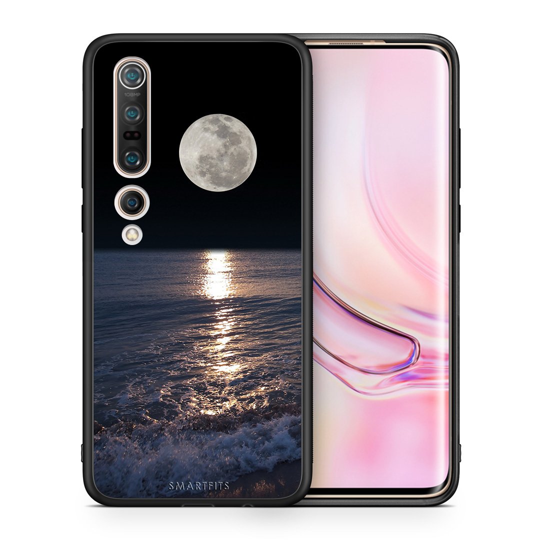 Θήκη Xiaomi Mi 10 Pro Moon Landscape από τη Smartfits με σχέδιο στο πίσω μέρος και μαύρο περίβλημα | Xiaomi Mi 10 Pro Moon Landscape case with colorful back and black bezels