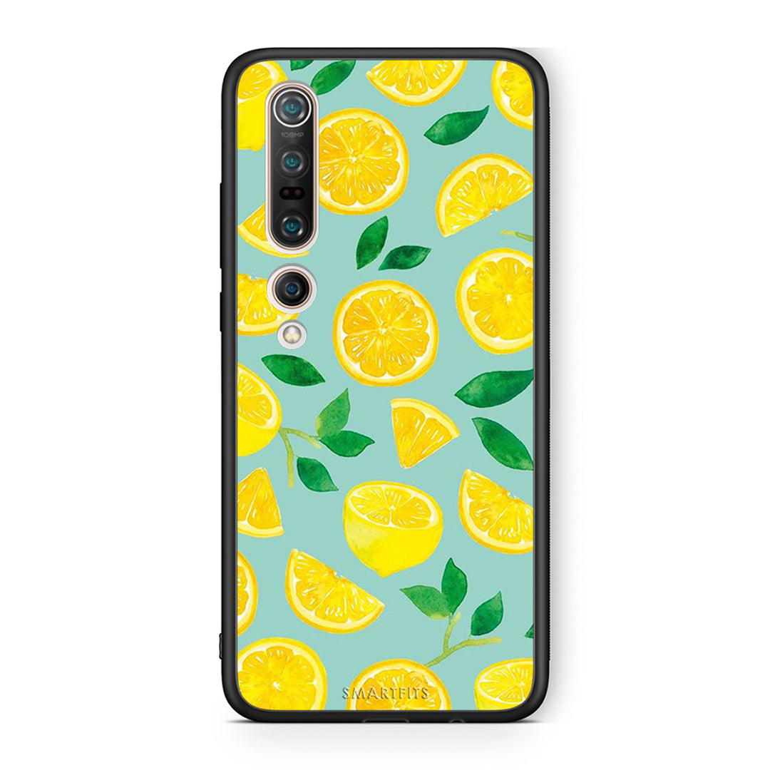 Xiaomi Mi 10 Pro Lemons θήκη από τη Smartfits με σχέδιο στο πίσω μέρος και μαύρο περίβλημα | Smartphone case with colorful back and black bezels by Smartfits