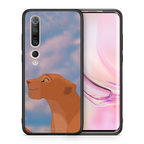 Θήκη Αγίου Βαλεντίνου Xiaomi Mi 10 Lion Love 2 από τη Smartfits με σχέδιο στο πίσω μέρος και μαύρο περίβλημα | Xiaomi Mi 10 Lion Love 2 case with colorful back and black bezels