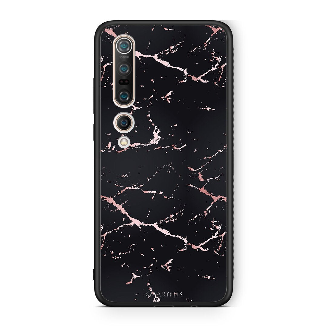 4 - Xiaomi Mi 10 Pro  Black Rosegold Marble case, cover, bumper