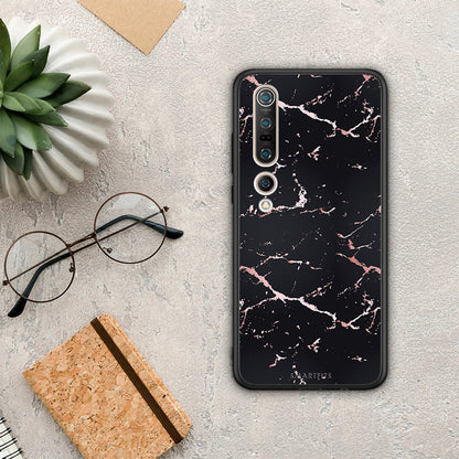 Marble Black Rosegold - Xiaomi Mi 10 θήκη