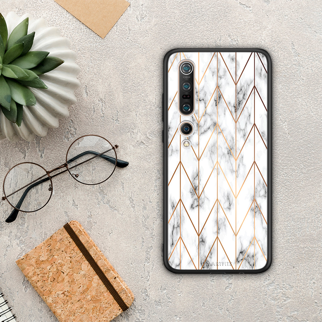 Marble Gold Geometric - Xiaomi Mi 10 Pro θήκη