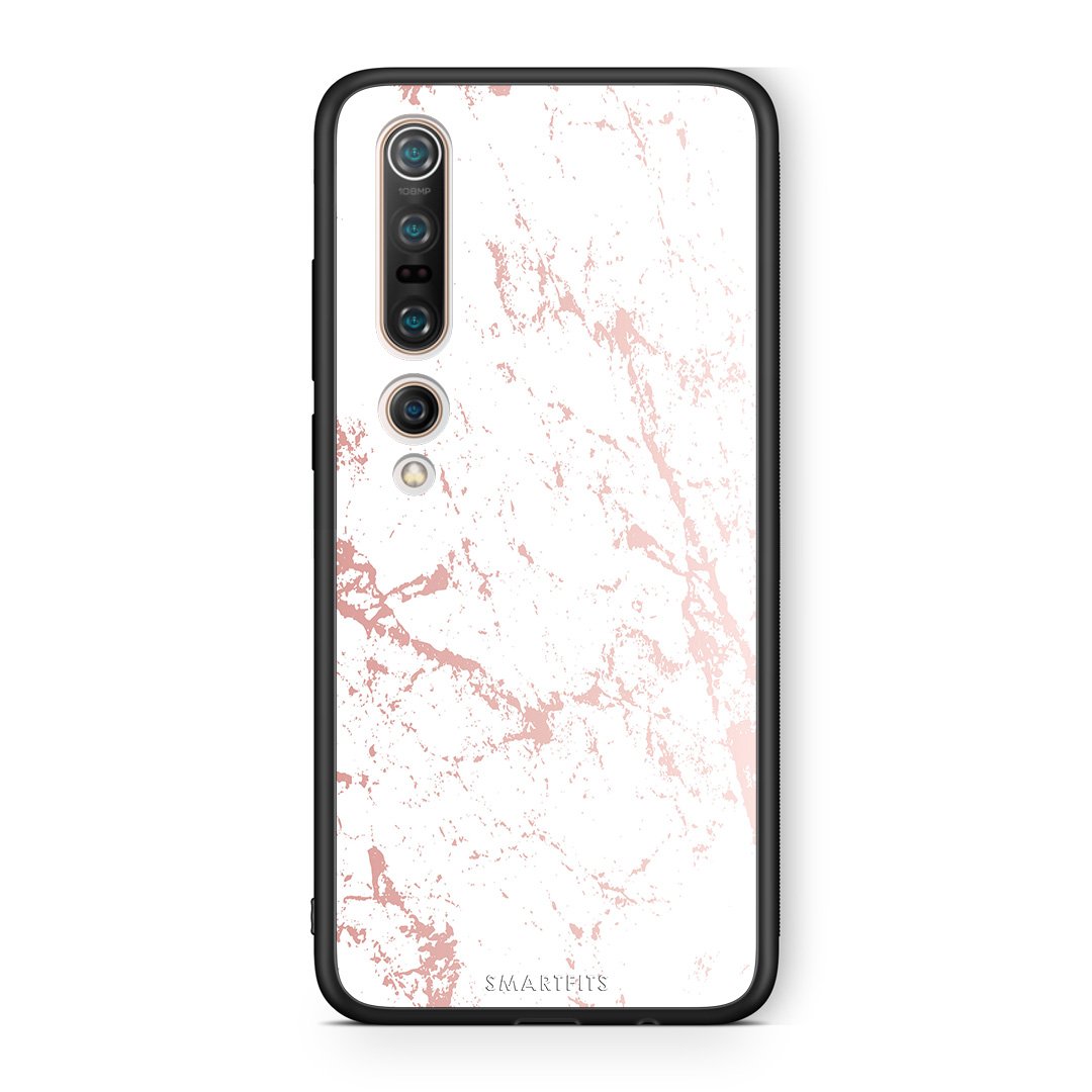 116 - Xiaomi Mi 10 Pro  Pink Splash Marble case, cover, bumper