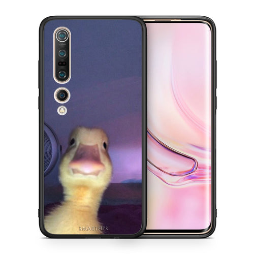 Θήκη Xiaomi Mi 10 Meme Duck από τη Smartfits με σχέδιο στο πίσω μέρος και μαύρο περίβλημα | Xiaomi Mi 10 Meme Duck case with colorful back and black bezels