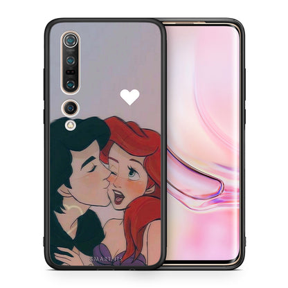 Θήκη Αγίου Βαλεντίνου Xiaomi Mi 10 Pro Mermaid Love από τη Smartfits με σχέδιο στο πίσω μέρος και μαύρο περίβλημα | Xiaomi Mi 10 Pro Mermaid Love case with colorful back and black bezels