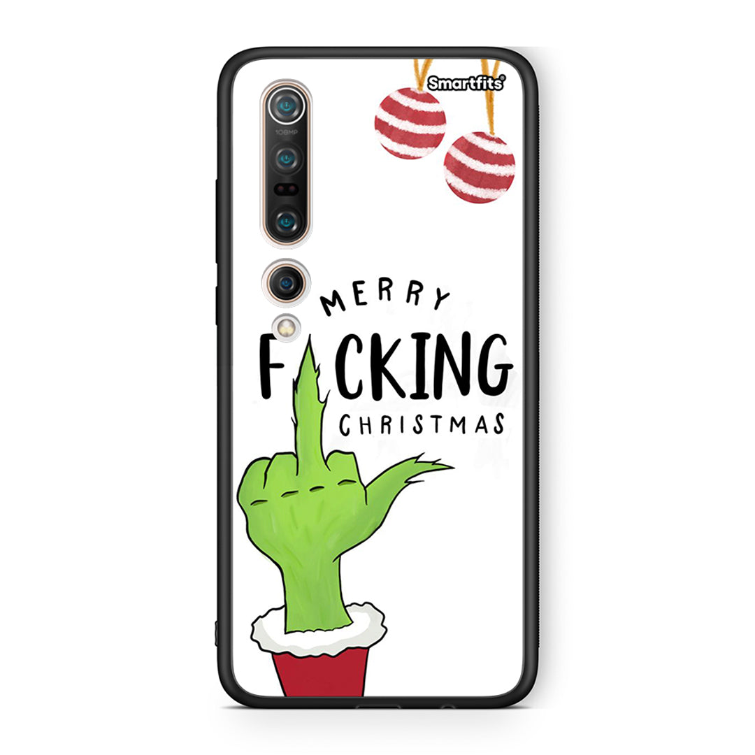 Xiaomi Mi 10 Pro Merry F Xmas θήκη από τη Smartfits με σχέδιο στο πίσω μέρος και μαύρο περίβλημα | Smartphone case with colorful back and black bezels by Smartfits