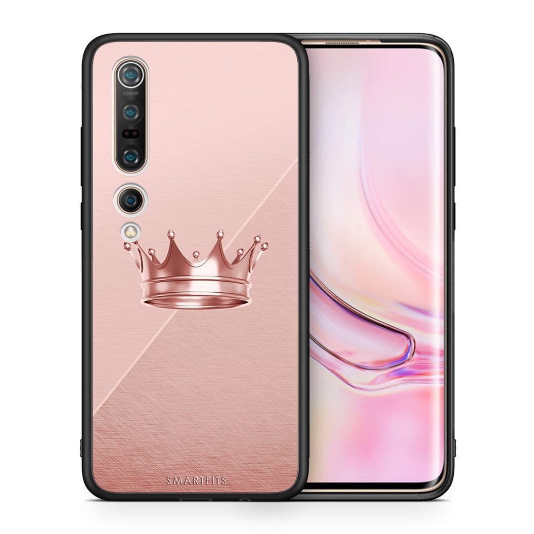 Θήκη Xiaomi Mi 10 Pro Crown Minimal από τη Smartfits με σχέδιο στο πίσω μέρος και μαύρο περίβλημα | Xiaomi Mi 10 Pro Crown Minimal case with colorful back and black bezels