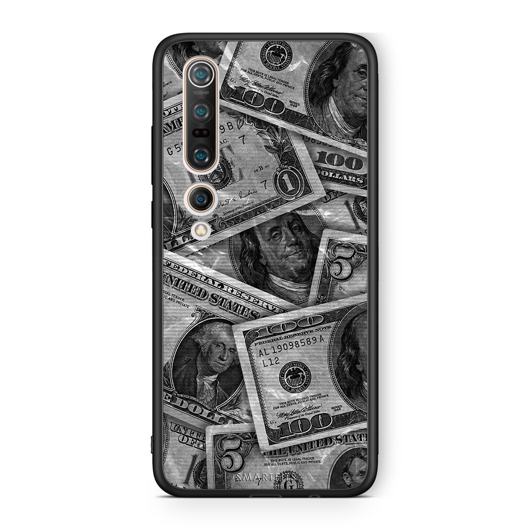 Xiaomi Mi 10 Pro Money Dollars θήκη από τη Smartfits με σχέδιο στο πίσω μέρος και μαύρο περίβλημα | Smartphone case with colorful back and black bezels by Smartfits