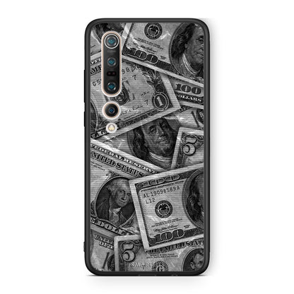 Xiaomi Mi 10 Pro Money Dollars θήκη από τη Smartfits με σχέδιο στο πίσω μέρος και μαύρο περίβλημα | Smartphone case with colorful back and black bezels by Smartfits