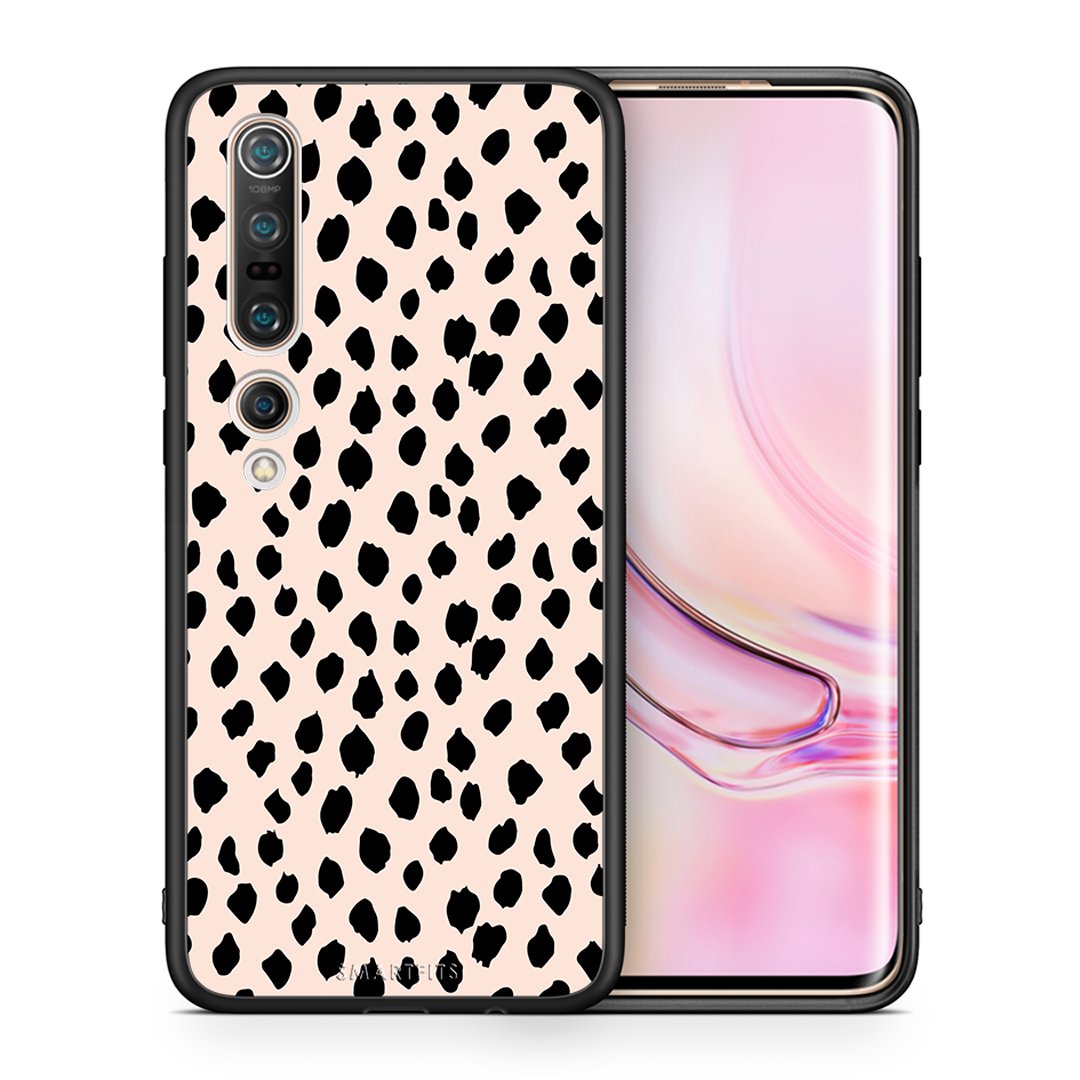 Θήκη Xiaomi Mi 10 Pro New Polka Dots από τη Smartfits με σχέδιο στο πίσω μέρος και μαύρο περίβλημα | Xiaomi Mi 10 Pro New Polka Dots case with colorful back and black bezels