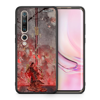 Θήκη Xiaomi Mi 10 Pro Nezuko Kamado από τη Smartfits με σχέδιο στο πίσω μέρος και μαύρο περίβλημα | Xiaomi Mi 10 Pro Nezuko Kamado case with colorful back and black bezels