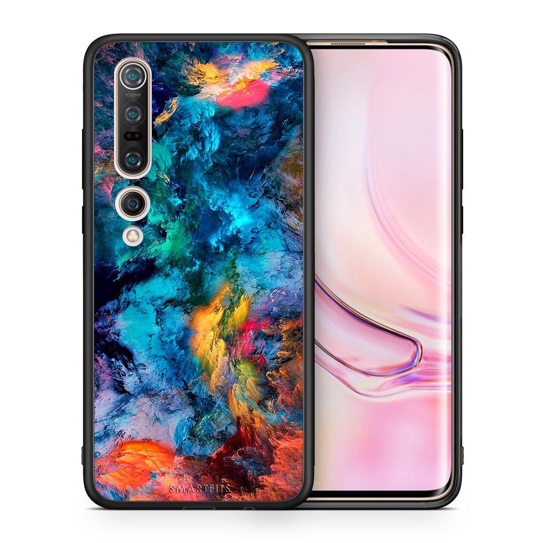 Θήκη Xiaomi Mi 10 Crayola Paint από τη Smartfits με σχέδιο στο πίσω μέρος και μαύρο περίβλημα | Xiaomi Mi 10 Crayola Paint case with colorful back and black bezels