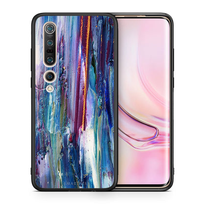 Θήκη Xiaomi Mi 10 Winter Paint από τη Smartfits με σχέδιο στο πίσω μέρος και μαύρο περίβλημα | Xiaomi Mi 10 Winter Paint case with colorful back and black bezels