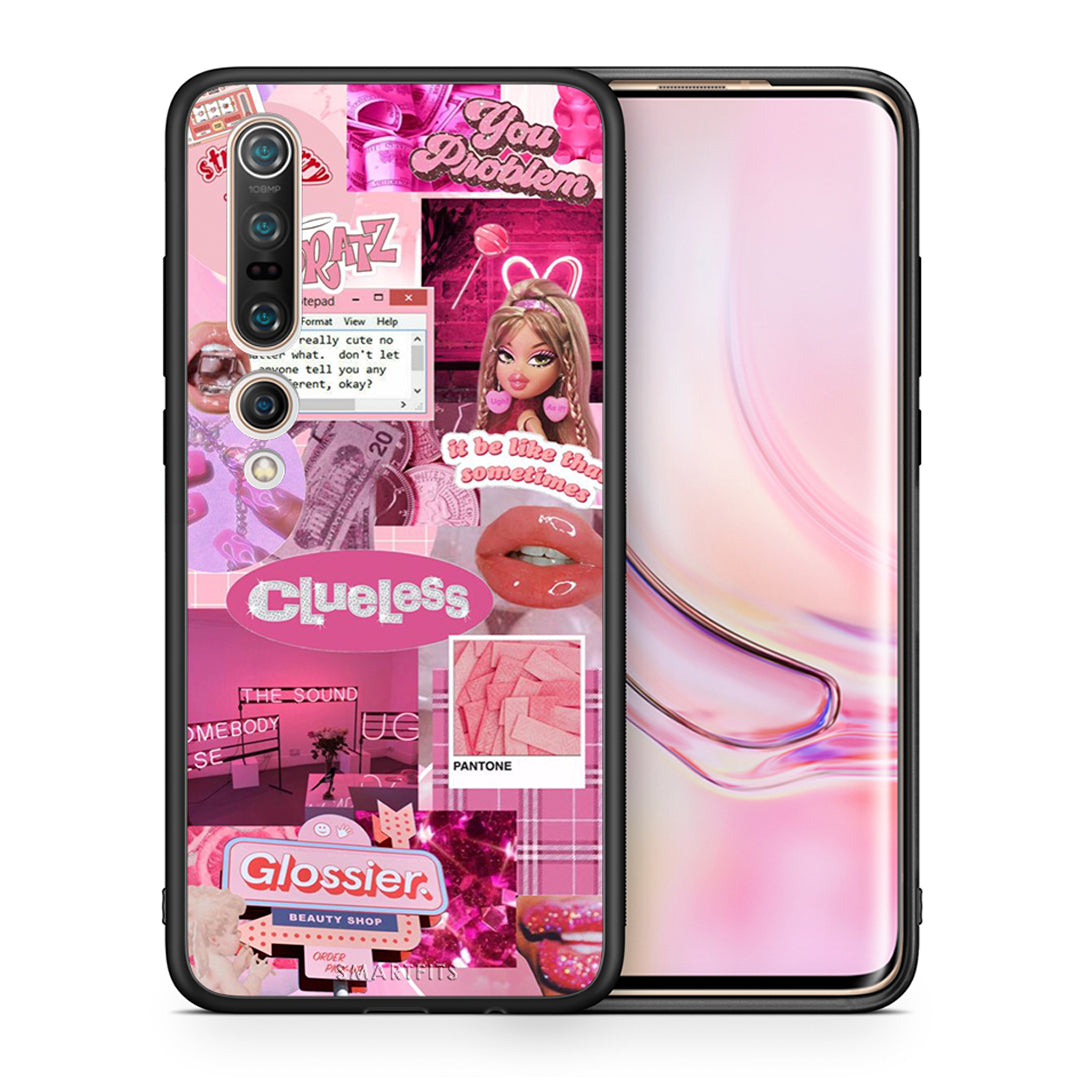 Θήκη Αγίου Βαλεντίνου Xiaomi Mi 10 Pink Love από τη Smartfits με σχέδιο στο πίσω μέρος και μαύρο περίβλημα | Xiaomi Mi 10 Pink Love case with colorful back and black bezels