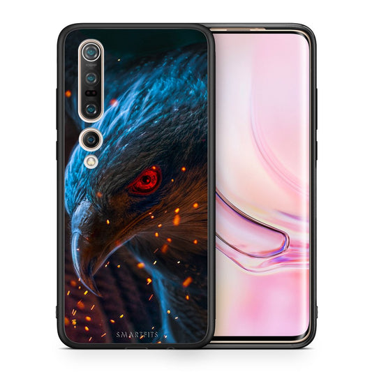 Θήκη Xiaomi Mi 10 Pro Eagle PopArt από τη Smartfits με σχέδιο στο πίσω μέρος και μαύρο περίβλημα | Xiaomi Mi 10 Pro Eagle PopArt case with colorful back and black bezels