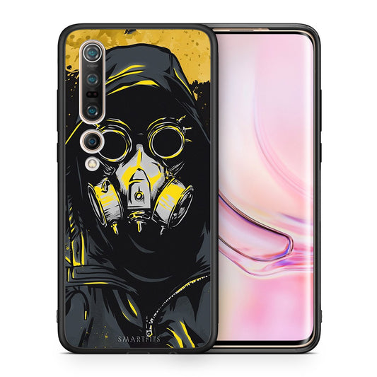 Θήκη Xiaomi Mi 10 Pro Mask PopArt από τη Smartfits με σχέδιο στο πίσω μέρος και μαύρο περίβλημα | Xiaomi Mi 10 Pro Mask PopArt case with colorful back and black bezels