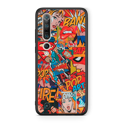 Xiaomi Mi 10 PopArt OMG θήκη από τη Smartfits με σχέδιο στο πίσω μέρος και μαύρο περίβλημα | Smartphone case with colorful back and black bezels by Smartfits