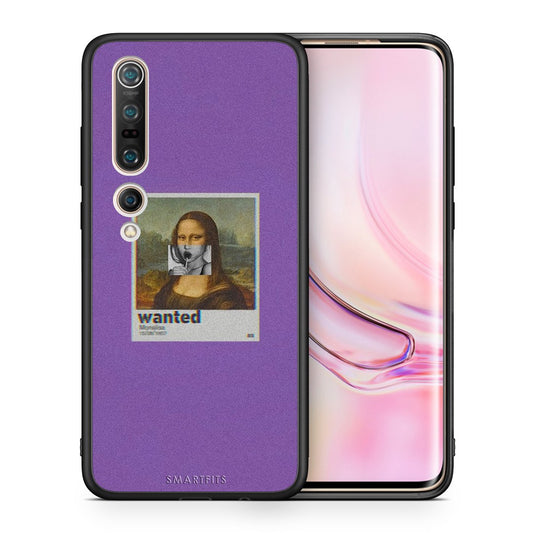 Θήκη Xiaomi Mi 10 Pro Monalisa Popart από τη Smartfits με σχέδιο στο πίσω μέρος και μαύρο περίβλημα | Xiaomi Mi 10 Pro Monalisa Popart case with colorful back and black bezels