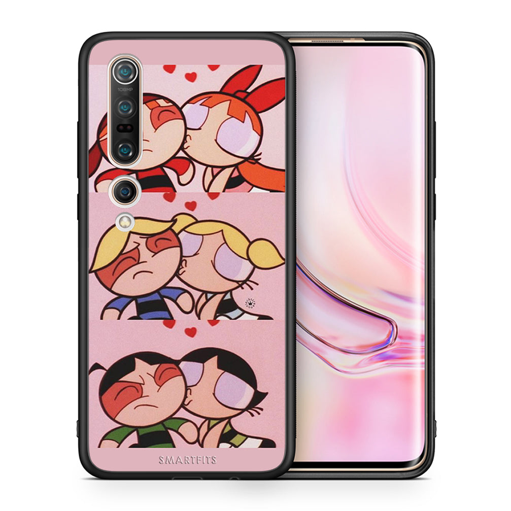 Θήκη Αγίου Βαλεντίνου Xiaomi Mi 10 Pro Puff Love από τη Smartfits με σχέδιο στο πίσω μέρος και μαύρο περίβλημα | Xiaomi Mi 10 Pro Puff Love case with colorful back and black bezels