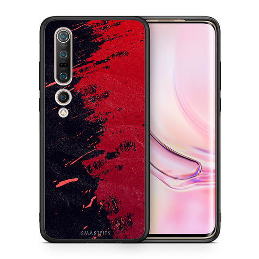 Θήκη Αγίου Βαλεντίνου Xiaomi Mi 10 Pro Red Paint από τη Smartfits με σχέδιο στο πίσω μέρος και μαύρο περίβλημα | Xiaomi Mi 10 Pro Red Paint case with colorful back and black bezels