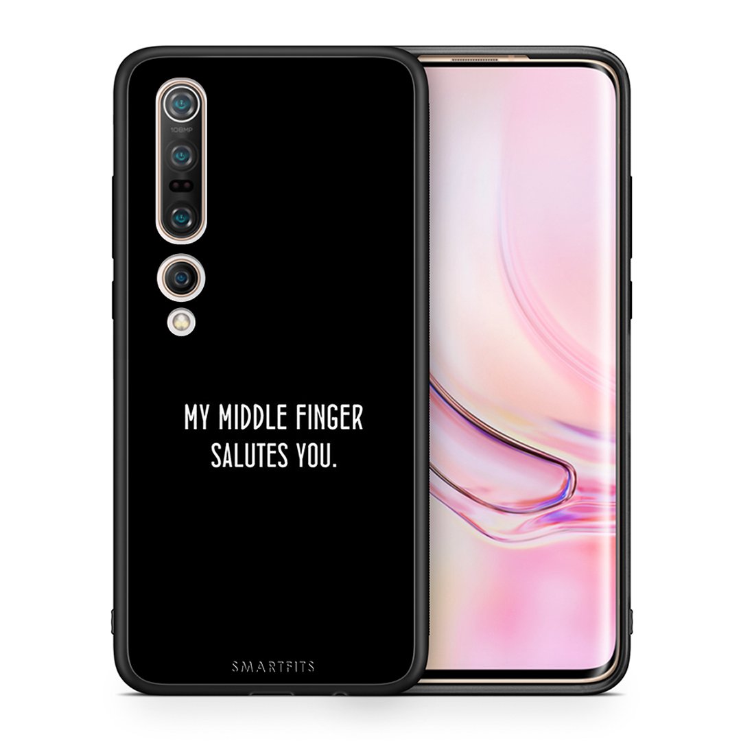 Θήκη Xiaomi Mi 10 Pro Salute από τη Smartfits με σχέδιο στο πίσω μέρος και μαύρο περίβλημα | Xiaomi Mi 10 Pro Salute case with colorful back and black bezels