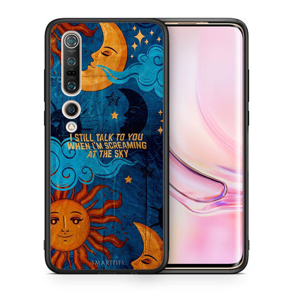 Θήκη Xiaomi Mi 10 Screaming Sky από τη Smartfits με σχέδιο στο πίσω μέρος και μαύρο περίβλημα | Xiaomi Mi 10 Screaming Sky case with colorful back and black bezels