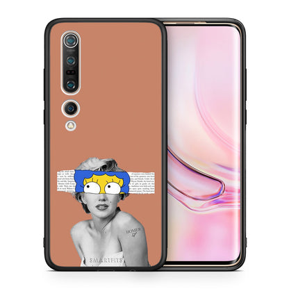 Θήκη Xiaomi Mi 10 Pro Sim Merilyn από τη Smartfits με σχέδιο στο πίσω μέρος και μαύρο περίβλημα | Xiaomi Mi 10 Pro Sim Merilyn case with colorful back and black bezels