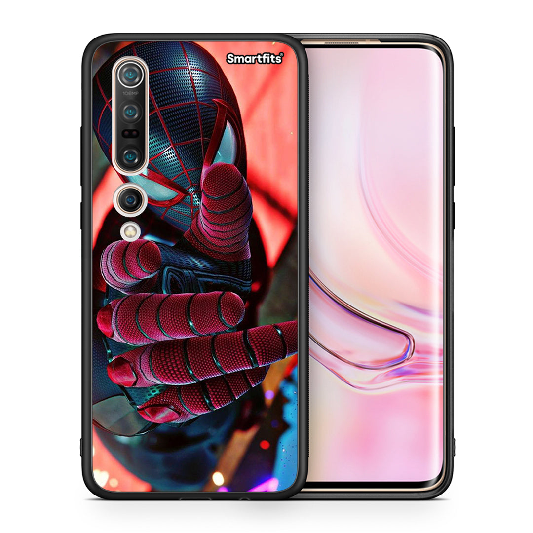 Θήκη Xiaomi Mi 10 Pro Spider Hand από τη Smartfits με σχέδιο στο πίσω μέρος και μαύρο περίβλημα | Xiaomi Mi 10 Pro Spider Hand case with colorful back and black bezels