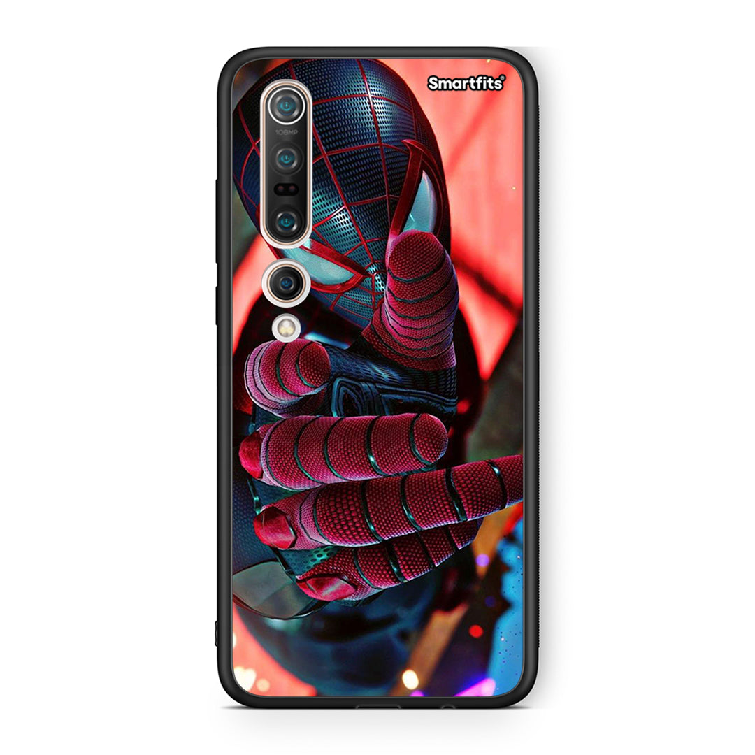 Xiaomi Mi 10 Pro Spider Hand Θήκη από τη Smartfits με σχέδιο στο πίσω μέρος και μαύρο περίβλημα | Smartphone case with colorful back and black bezels by Smartfits